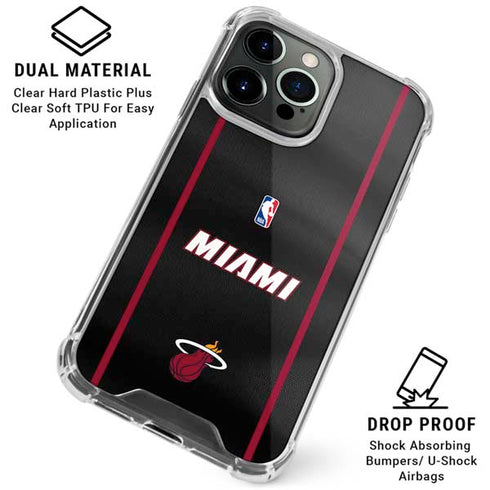 NBA Miami Heat Jersey iPhone 15 Pro Clear Case
